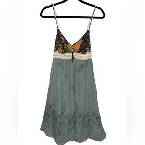 Free People Lace-Tie Boho Dress